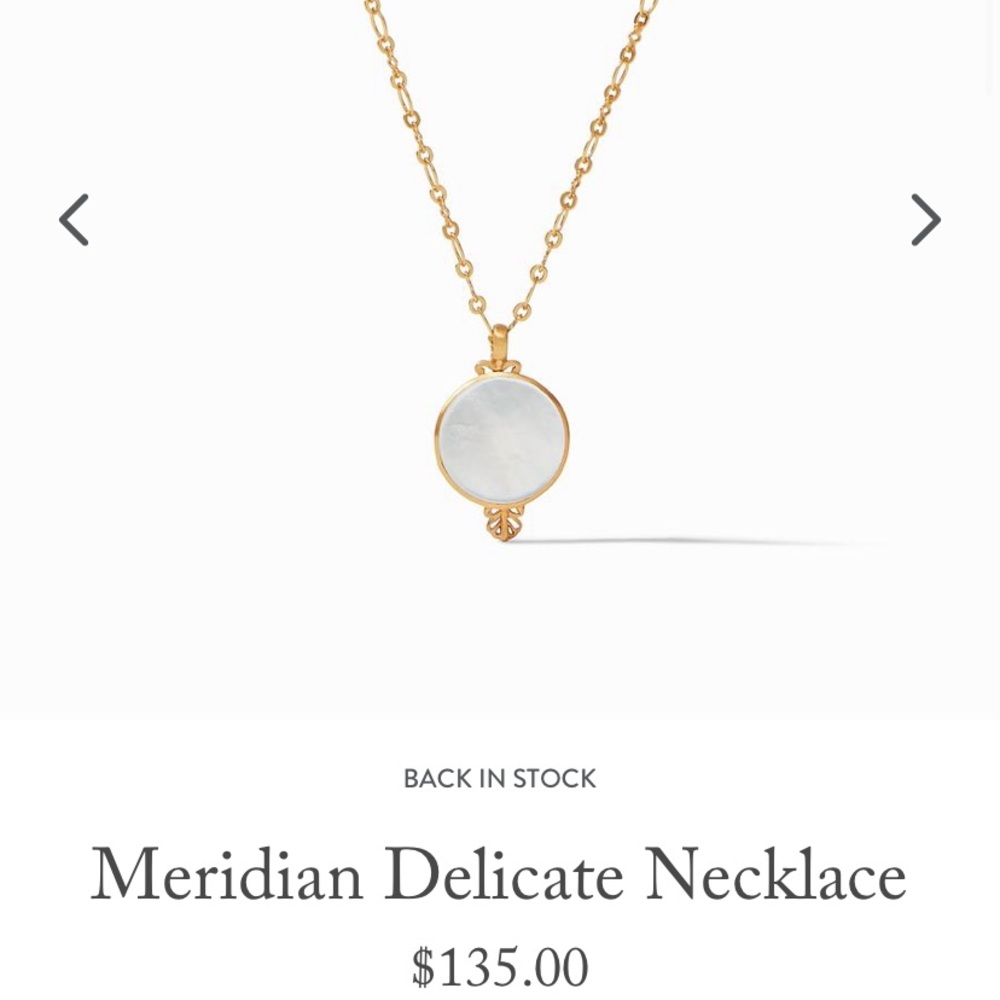 Julie Vos Meridian Delicate Necklace. New with Tags and original box.